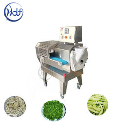 Warna Silver Multifungsi Mesin Pemotong Sayuran Tebal / Tipis Pemotongan Disesuaikan Untuk Bawang