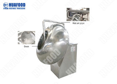 Liquid Dry 50kg / jam Mesin Pengolah Makanan Ringan Mesin Pelapis Kacang Bumbu