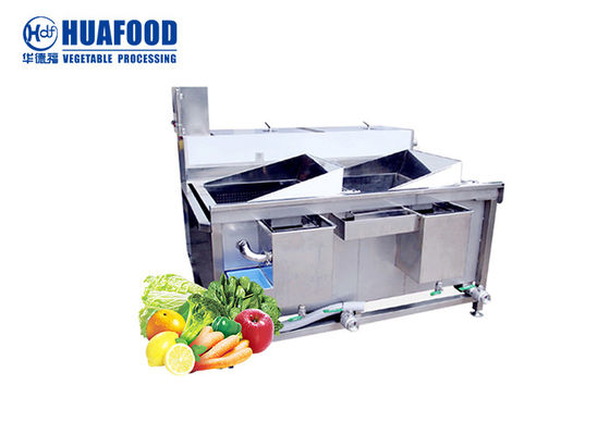 Mesin Cuci Sayuran Berdaun Gelembung Udara Komersial 1800 * 1800 * 1650mm